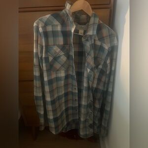 L.L. Bean katahdin performance flannel shirt traditional fit large tall